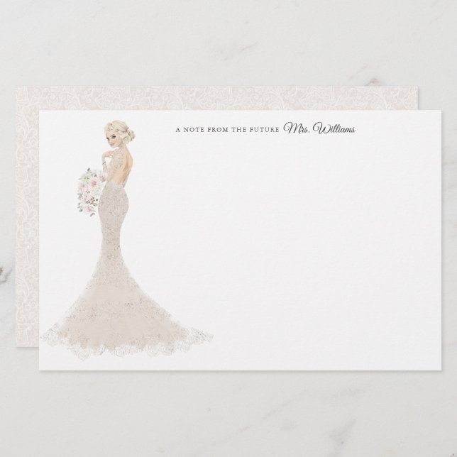 Future Mrs Bride Thank You Stationery (Front/Back)