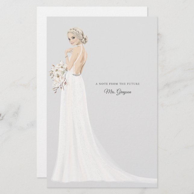 Future Mrs Bride Thank You Stationery (Front/Back)