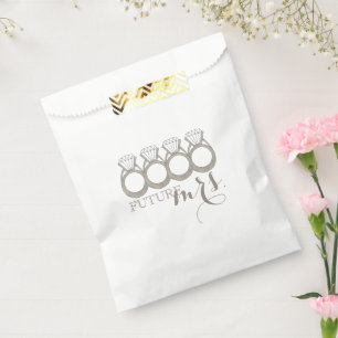 Future MRS. Bride-to-Be Diamond Engagement Ring Favour Bags