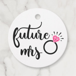 Future Mrs Bride To Be Wedding Bridal Shower Favour Tags