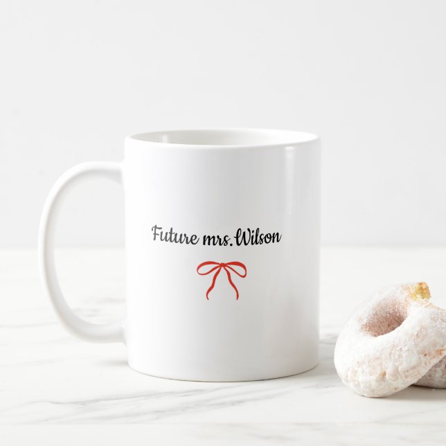 Future Mrs Coffee Mug Engaged Bride To Be Gift (With Donut)