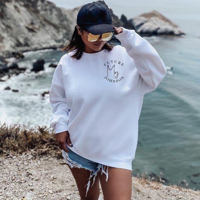 Future Mrs Custom Bride Gift Customised Engagement Sweatshirt (Creator Uploaded)