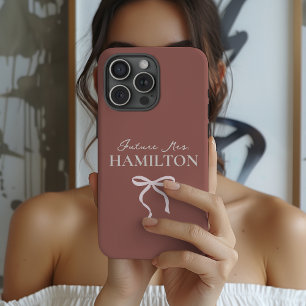 Future Mrs Custom Elegant Script Bride to Be Case-Mate iPhone 14 Pro Max Case