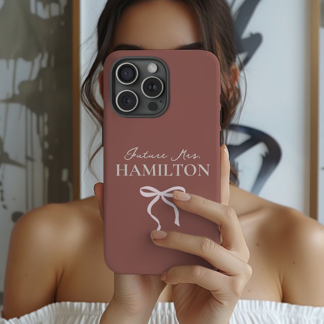 Future Mrs | Custom Elegant Script Bride to Be Case-Mate iPhone Case (Personalized Bride Phone Case – Engagement, Bridal Shower & Bachelorette Gift)