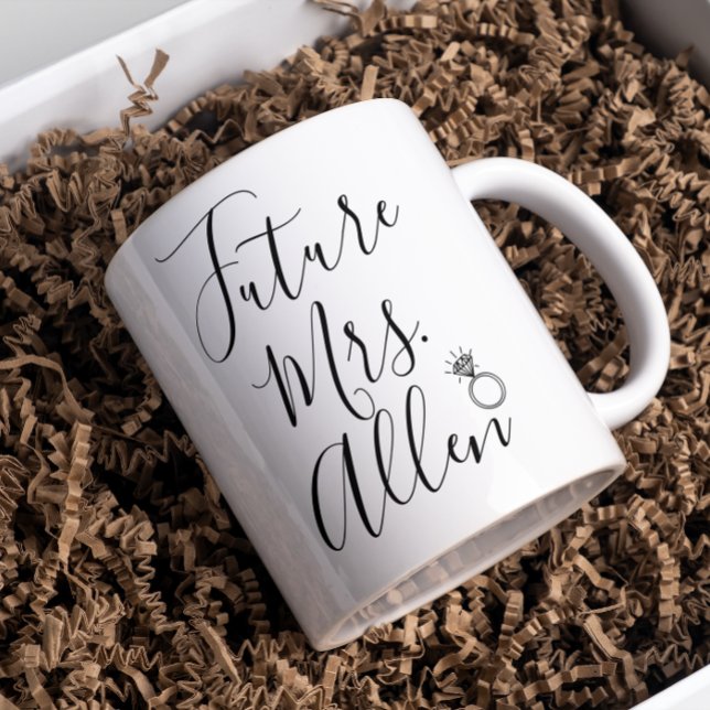 Future Mrs. Custom/Personalised Name Coffee Mug (Creator Uploaded)