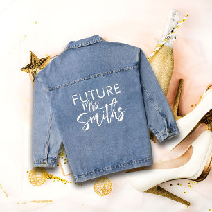 Future Mrs Denim Jacket, Personalised Bride to Be Jacket