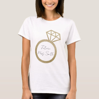 Future Mrs. Engagement Ring Bride-to-Be T-Shirt
