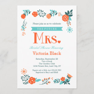 Future Mrs. Floral Bridal Shower Invitation