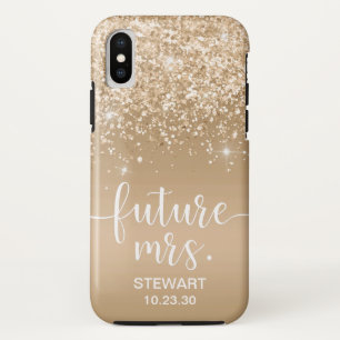 Future Mrs Gold Glitter Case-Mate iPhone Case