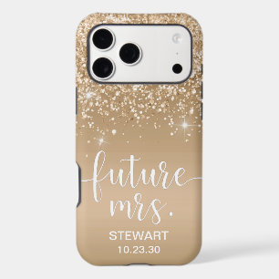 Future Mrs Gold Glitter Case-Mate iPhone Case