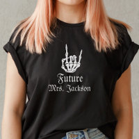 Future Mrs Gothic Skeleton Heart Bachelorette