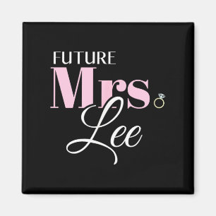 Future mrs lee bride wedding groom marriage magnet