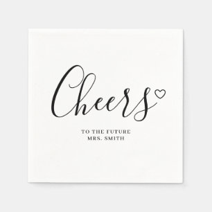 Future Mrs Modern Bridal Shower Napkins