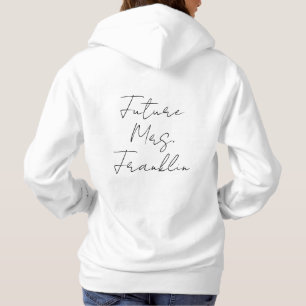 Future Mrs New Bride Engagement gift Personalised Hoodie