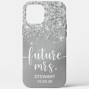 Future Mrs Silver Glitter Case-Mate iPhone Case
