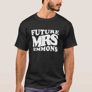 Future Mrs. Simmons Bachelorette Party Bridal Show T-Shirt