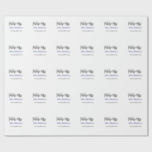 Future mrs surname bride to be purple gray name da wrapping paper