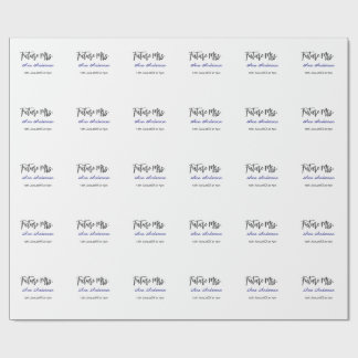 Future mrs surname bride to be purple gray name da wrapping paper