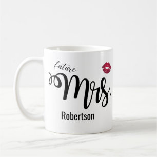 (Future) Mrs. with a kiss coffee mug