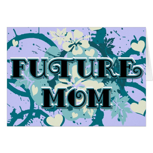 Future Mum - Hearts and Flowers (Front Horizontal)
