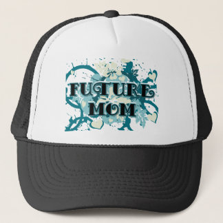 Future Mum - Hearts and Flowers Trucker Hat