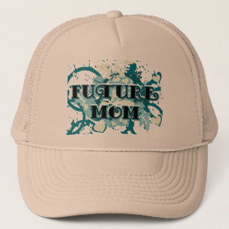 Future Mum - Hearts and Flowers Trucker Hat