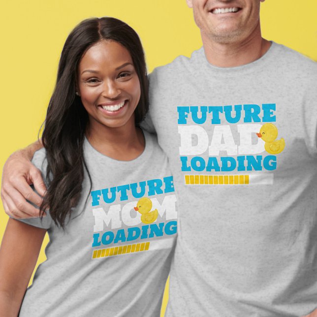 Future Mum Loading Rubber Duck T-Shirt (Future Parent Loading Baby Shower T-Shirt (Unisex) Mom to Be)