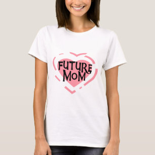 Future Mum Pink Heart Tshirts and Gifts