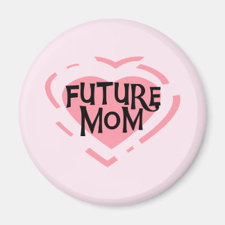 Future Mum Pink Heart Tshirts and Gifts Magnet