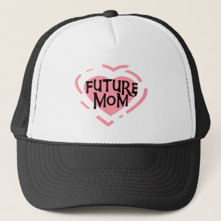 Future Mum Pink Heart Tshirts and Gifts Trucker Hat