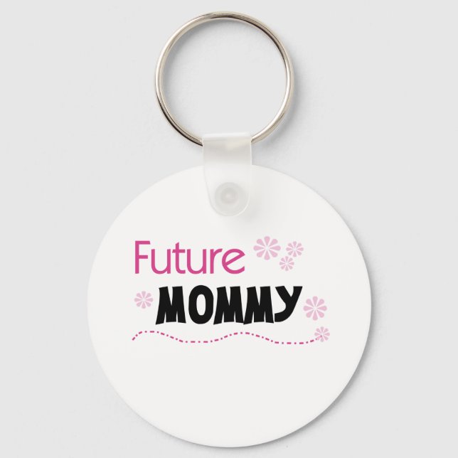 Future Mummy Tshirts and Gifts Key Ring (Front)