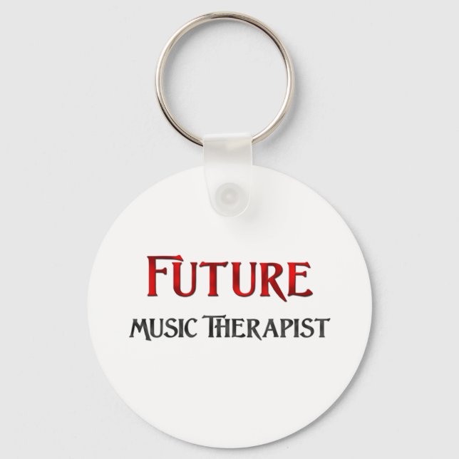 Future Music Therapist Key Ring (Front)