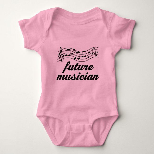 Future Musician Baby Bodysuit (Front)