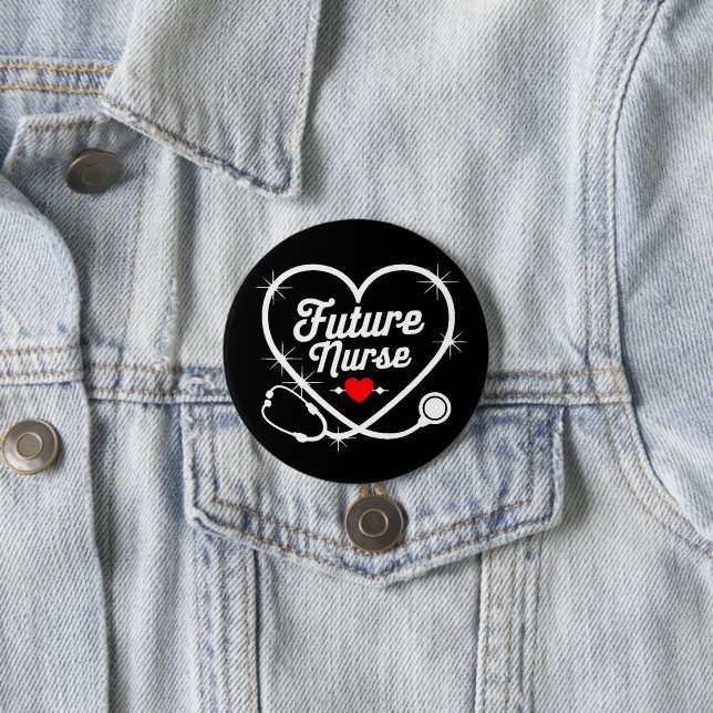 Future Nurse 7.5 Cm Round Badge (In Situ)