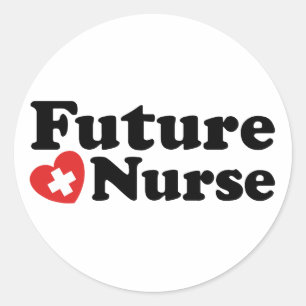 Future Nurse Classic Round Sticker