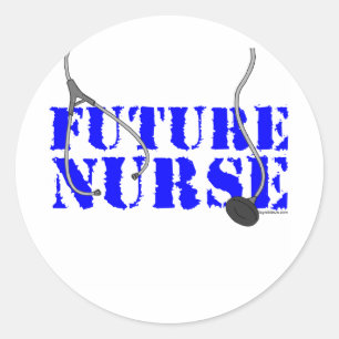 Future Nurse Classic Round Sticker
