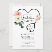 Future Nurse Graduation Invitation
