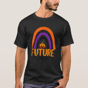 Future Nurse Halloween Pumpkin Rainbow Student Nur T-Shirt