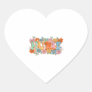 Future Nurse Heart Sticker