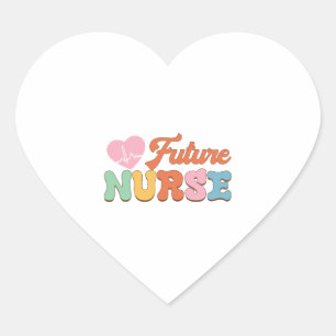 Future Nurse    Heart Sticker