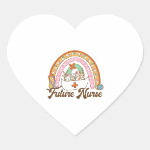 Future nurse Making a Big Difference Heart Sticker