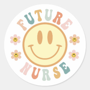 Future Nurse, Nursing School, Nursing Student Gift Classic Round Sticker