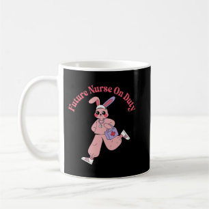 Future Nurse On Duty Cute Bunny Coffee Mug