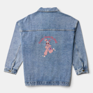 Future Nurse On Duty Cute Bunny Denim Jacket