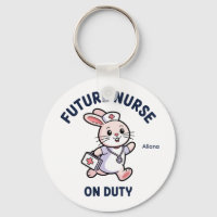 Future Nurse On Duty Cute Bunny Graphic