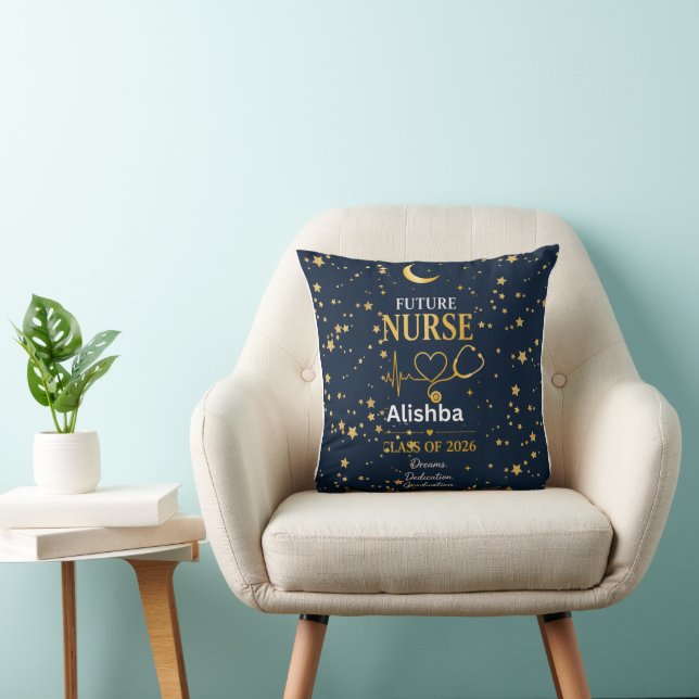 Future Nurse Personalised Graduation Blanket Class Cushion (Chair)