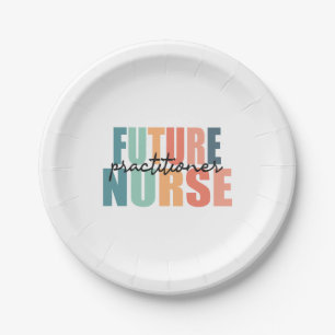 Future Nurse Practitioner - NP  Paper Plate