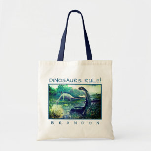 Future Paleontologist Brontosaurus Dinosaur Custom Tote Bag