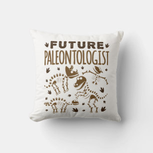 Future Paleontologist Paleontology Dinosaur Bones Cushion