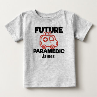 Future Paramedic Personalised Ambulance Baby T-Shirt